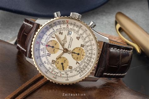 Breitling Old Navitimer Chronograph Stahl / Gold Automatik Ref.